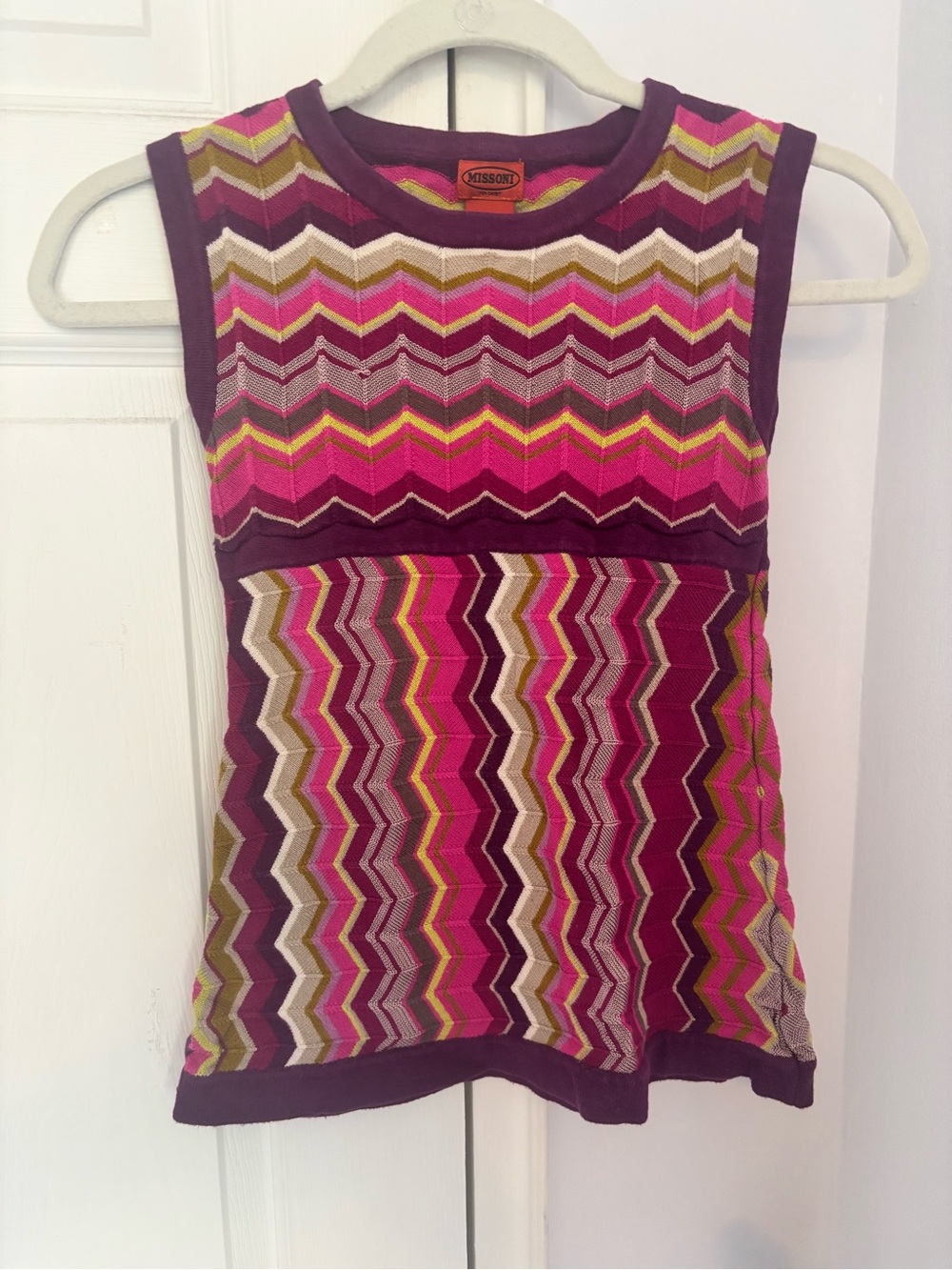 Missoni for Target Sleeveless Chevron Knit Top - Purple Pink Multi